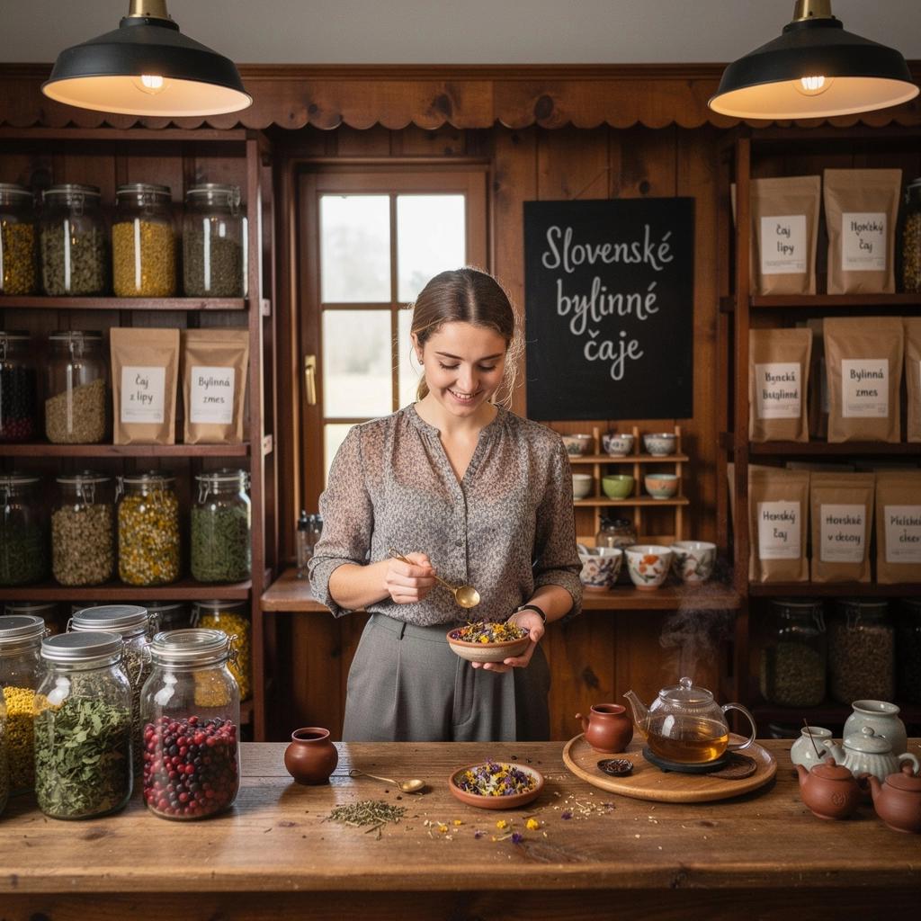 Detail pohára s bylinkovým čajom a sušenými kvetmi